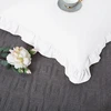 Spod Igły i Nitki Patalynė KOMPLET 220x200 SATYNA 100% BAWEŁNA RUFFY PREMIUM BALTA