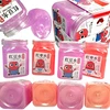 Squishysquishies 4 GLITTER SLIME RINKINYS indelyje JARS KAWAII SENSORY masė