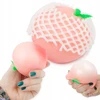 Squishysquishies ANTISTRESAS MAŽAS, prigludęs PEACH 9 cm JAUTINIS ŽAISLAS