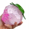 Squishysquishies SLIME ŻELOWA MASA brokatowa STRETCH truskawka SENSORYCZNA SLAJM Jumbo