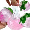 Squishysquishies SLIME ŻELOWA MASA brokatowa STRETCH truskawka SENSORYCZNA SLAJM Jumbo