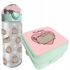 St. Majewski Pusheen mokyklos RINKINYS: Vandens butelis + Mint-Rožinė Lunchbox