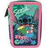St. Majewski "stay Cool" "stitch" trijų skyrių penalas su priedais