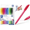 Staedtler 10 spalvų trinkelės formos rašikliai, M dydžio linija