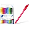 Staedtler 10 spalvų trinkelės formos rašikliai, M dydžio linija