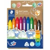 Staedtler Noris Jumbo vaško kreidelės, 9 spalvos