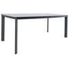 Home4You Stalas BEIDA 180x90xH75cm, pilkas