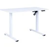 Home4you Stalas ERGO FIT 1 Motoras, Elektrinis, Reguliuojamas Aukštis, Baltas, 120x68 cm