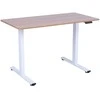 Home4you Stalas ERGO FIT 1 variklio, 120x68 cm, baltas/ąžuolas