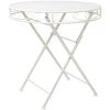 Home4You Stalas SANDY D70xH73cm, senovinis baltas