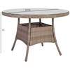 Home4You Stalas TOSCANA D110xH73cm, smėlio spalvos