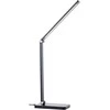 Stalinis LED šviestuvas BRILLIANT FLORENCE TL, 6W, 3000K,CCT,600lm,DIM,USB, Qi, juodos sp.
