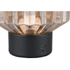 Stalinis LED šviestuvas REALITY LORD 1,5W 3000K 100lm įkraunamas juodos/aukso sp Ø13x19cm