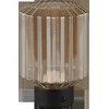 Stalinis LED šviestuvas REALITY LORD 1,5W 3000K 100lm įkraunamas juodos/aukso sp Ø13x19cm