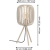 Table lamp EGLO ROMAZZINA, 1 x E27, max 40W, beige | EGLO