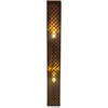 Stalinis šviestuvas GLOBO Clarke, 1 x E14, 40W, juodos/auksinės sp., 11 x 11 x 25 cm