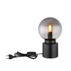 Stalinis šviestuvas GLOBO MARKA,1xE14,25W,230V,laidas 1,5m,metalinis,juodos sp, ø15x24,5cm