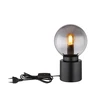 Stalinis šviestuvas GLOBO MARKA,1xE14,25W,230V,laidas 1,5m,metalinis,juodos sp, ø15x24,5cm