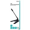 Stalinis USB mikrofonas su LED DELTACO juodas / MF-104
