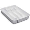 Bikuvalt Stalo įrankių dėklas 25x34x5 cm plastikinis baltas 47151 Italija STEFANPLAST