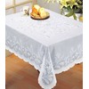 Excellent Houseware Staltiesė NELSON Nappe, baltos sp., 145 x 200 cm, 100% poliesteris