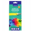 Starpak Akriliniai dažai 12 spalvų mėgintuvėliai po 12 ml intensyviai nepermatomi greitai džiūstantys 1 vnt.