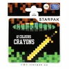 Starpak Žvakių vaškinės kreidelės 12 spalvų "Pixel" žaidimas