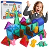 Stator 3D EDUKACINIAI MAGNETINIAI KONSTRUKCINIAI KLUOKAI DĖLĖS + DINOZAURAI 45 vnt.