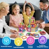 Stator 3D mokomieji magnetiniai blokeliai + STEM apžvalgos ratas vaikams Panelės