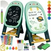 Stator EDUCATIONAL 2in1 Magnetinė kreida lenta Stovi + Priedai Žaidimai Kempinėlė