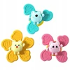 Stator Fidget Spinner Rattle su siurbimo taurele langams ANTISTRESS žaislas 3 vnt