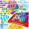 Stator Kinetic Sand 4,5kg SET XXXL SANDBOX plaukimo baseinas PELIETI SKAIČIAI RAIDĖS