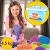 Stator Kinetic Sand 4,5kg SET XXXL SANDBOX plaukimo baseinas PELIETI SKAIČIAI RAIDĖS
