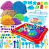 Stator Kinetic Sand 4,5kg SET XXXL SANDBOX plaukimo baseinas PELIETI SKAIČIAI RAIDĖS