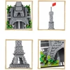 STATYBINIAI BLOKAI EIFELIO BOKŠTAS PARYŽIAUS ARCHITEKTŪRA XXL 40 CM PASTATAS 8+