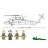 Statybiniai blokai Sluban Helikopter Juodas Hawk 692 el Army Vaikų diena