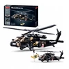 Statybiniai blokai Sluban Helikopter Juodas Hawk 692 el Army Vaikų diena