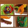 STATYBINIŲ KLALŲ RINKINYS, 3D SIENŲ DAILĖ, CHAMELEONAS, STATYBINIS ŽAISLAS