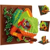 STATYBINIŲ KLALŲ RINKINYS, 3D SIENŲ DAILĖ, CHAMELEONAS, STATYBINIS ŽAISLAS