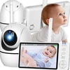 Stazer ELEKTRONINĖ AUKLĖ SU SUKIAMA KAMERA BABY MONITORIUS 5" HD LCD EKRANAS