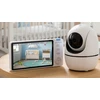Stazer ELEKTRONINĖ AUKLĖ SU SUKIAMA KAMERA BABY MONITORIUS 5" HD LCD EKRANAS