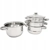 STEAMER POT STEEL 4x4L / sk. 22 cm.