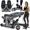 Stepperis su pasipriešinimo gumomis ir LCD ekranu DH Line STEP 1, reguliuojamas aukštis, neslystančios pedalų platformos