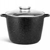Sternhoff DIDELIS MARMURINĖS PUODAS SU DANČIU INDUKCINIŲ DUJŲ NELIPAUS AROMATO RANKENĖLĖLE 28cm 10L