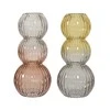 Stiklinė vaza BUBBLE, gelsvos/rausvos sp., 2 rūšys, 15 x 42 cm, 1 vnt