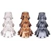 Stiklinė žvakidė CHRISTMAS TREE, 3 spalvos, 14 cm, 1 vnt