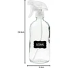 STIKLINIS BUTELAS SU PURŠKTUVIU 2X500ML SKAIDRUS SKYSČIŲ MILKAI