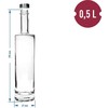 Stiklinis butelis su kamšteliu Browin 500ml