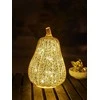 Stiklinis dekoras su LED Moliūgas Gold Pear Luxform 3xAAA/bat.nėra komp. aukso spalvos