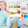 STIKLINIS KARAFINAS 12L SU dangteliu, permatomas, 4 VIENŲ RINKINYS, SIAURAS, AUKŠTAS